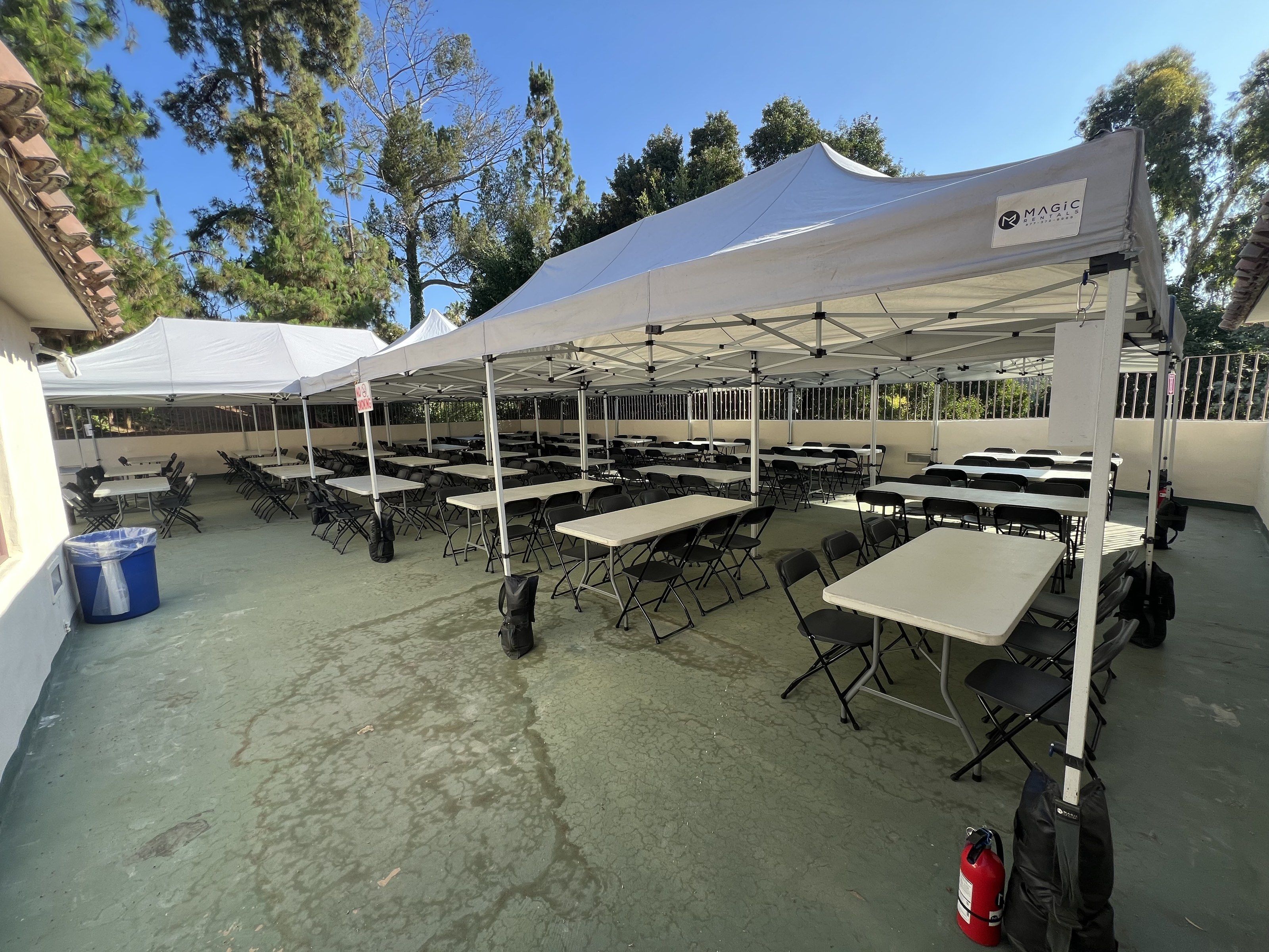 Patio catering tents